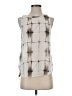 Bella Dahl 100% Tencel Silver Sleeveless Blouse Size S - photo 1