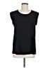 Pleione 100% Polyester Black Sleeveless Top Size M - photo 1