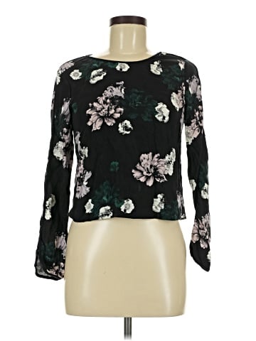 A.L.C. Long Sleeve Silk Top (view 1)