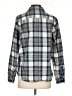 L.L.Bean Plaid Blue Long Sleeve Button-Down Shirt Size S - photo 2