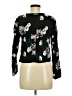 A.L.C. 100% Silk Black Long Sleeve Silk Top Size 6 - photo 2