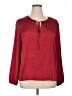 Kasper 100% Polyester Red Long Sleeve Blouse Size XL - photo 1