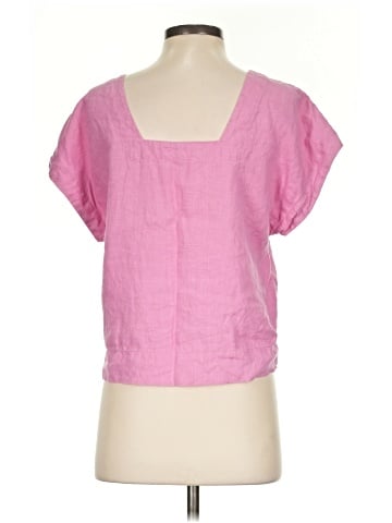 Madewell 100% Linen Square-Back Crewneck Top (view 2)