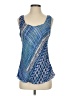 Nic + Zoe 100% Polyester Blue Tank Top Size S (petite) - photo 1