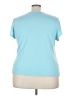 Liz Claiborne Blue Short Sleeve Henley Size 3X - photo 2