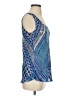 Nic + Zoe 100% Polyester Blue Tank Top Size S (petite) - photo 4