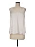 Ann Taylor LOFT 100% Polyester Ivory Sleeveless Blouse Size M - photo 1