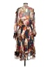 Sundance 100% Cupro Print Brown Cocktail Dress Size M - photo 2