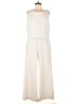 Black Label by Chico's Solid Ivory Jumpsuit Size Med (1.5) - photo 1