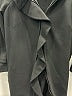 Valentino Solid Black Coat Size 8 - photo 8