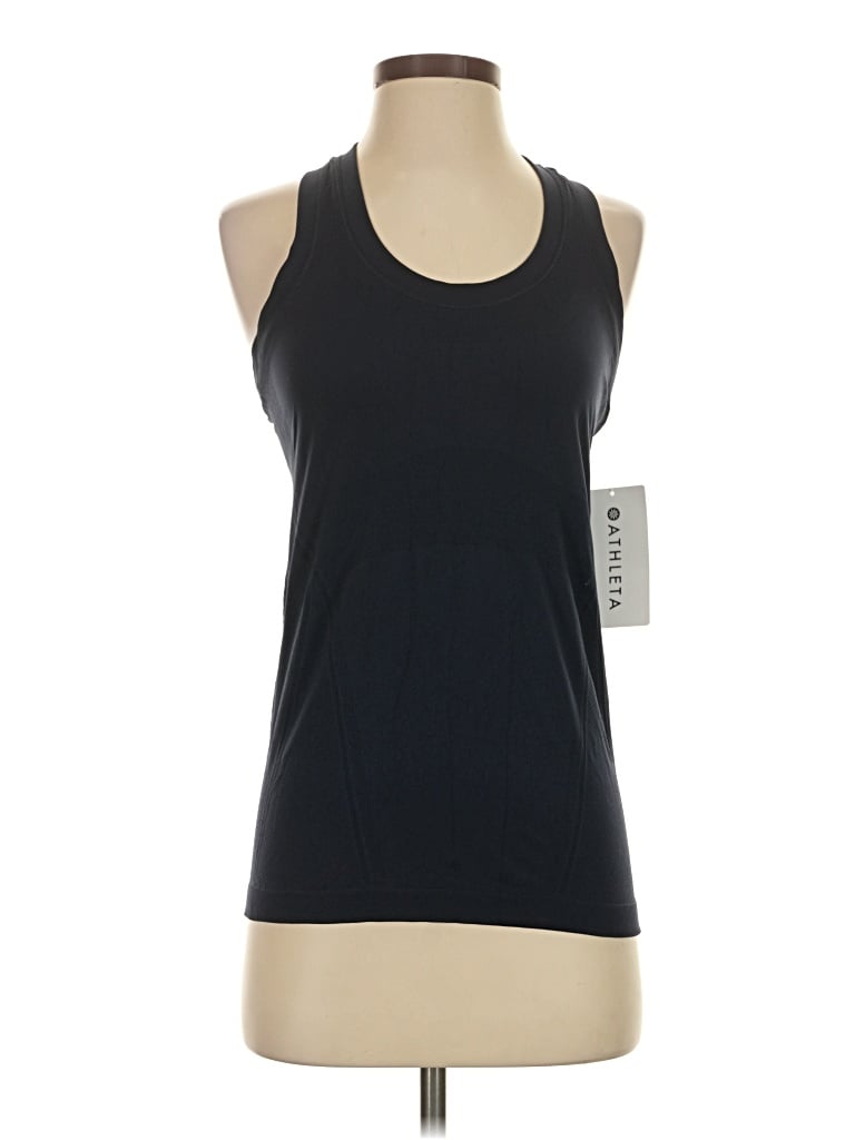 Athleta Tank Top Black Halter Neckline Tops