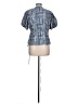 J.Crew 100% Cotton Blue Short Sleeve Blouse Size L - photo 2