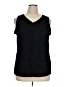 Susan Graver Black Sleeveless Blouse Size 1X - photo 1