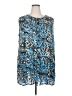 Roaman's Print Blue Sleeveless Blouse Size 18W - photo 1