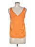 Ann Taylor LOFT 100% Polyester Orange Sleeveless Blouse Size XS - photo 2