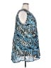 Roaman's Print Blue Sleeveless Blouse Size 18W - photo 4