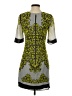 Milly 100% Silk Graphic Gray Cocktail Dress Size 4 - photo 2