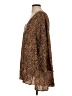 Robin Piccone 100% Cotton Animal Print Brown 3/4 Sleeve Blouse Size L - photo 5