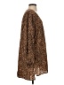 Robin Piccone 100% Cotton Animal Print Brown 3/4 Sleeve Blouse Size L - photo 4