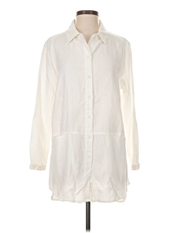 Sympli 3/4 Sleeve Button-Down Shirt (view 1)