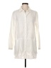 Sympli Ivory 3/4 Sleeve Button-Down Shirt Size S - photo 1