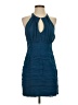 Madison Marcus 100% Silk Blue Cocktail Dress Size S - photo 1