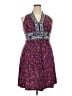 Wisp Paisley Purple Casual Dress Size 8 - photo 1