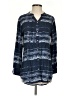 Keren Hart 100% Viscose Blue Long Sleeve Henley Size S - photo 1