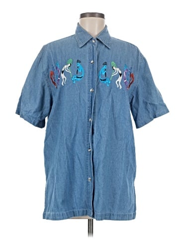 Bali Short Sleeve Button-Down Shirt (view 1)