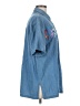 Bali 100% Cotton Blue Short Sleeve Button-Down Shirt Size M - photo 4