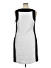 Calvin Klein Color Block White Gray Cocktail Dress Size 14W - photo 2