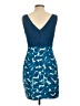 Tabitha 100% Cotton Print Blue Cocktail Dress Size 12 - photo 2