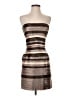 BCBGMAXAZRIA 100% Polyester Stripes Brown Cocktail Dress Size 0 (petite) - photo 1