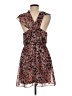 BCBGeneration 100% Polyester Paisley Brown Casual Dress Size M - photo 2