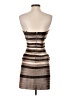 BCBGMAXAZRIA 100% Polyester Stripes Brown Cocktail Dress Size 0 (petite) - photo 2
