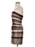 BCBGMAXAZRIA 100% Polyester Stripes Brown Cocktail Dress Size 0 (petite) - photo 5