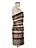 BCBGMAXAZRIA 100% Polyester Stripes Brown Cocktail Dress Size 0 (petite) - photo 4