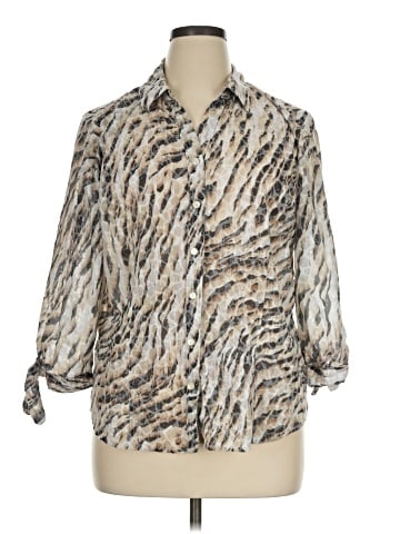 JM Collection 3/4 Sleeve Blouse (view 1)