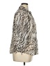 JM Collection Animal Print Silver 3/4 Sleeve Blouse Size 16 - photo 4