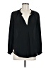 Sigal A. 100% Silk Black Long Sleeve Silk Top Size S - photo 1