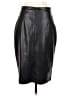 DKNY 100% Polyester Black Faux Leather Skirt Size 4 - photo 2