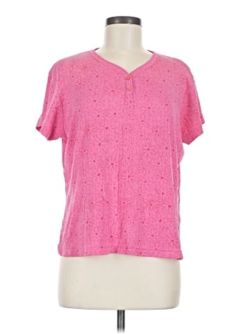 Basic Editions Short Sleeve Henley (view 1)