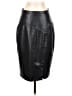 DKNY 100% Polyester Black Faux Leather Skirt Size 4 - photo 1