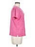 Basic Editions Polka Dots Pink Short Sleeve Henley Size M - photo 4