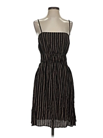 Madewell Smocked Square-Neck Mini Dress in Stripe (view 1)