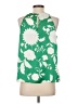 Ann Taylor 100% Polyester Green Sleeveless Blouse Size S - photo 2