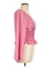 WAYF 100% Polyester Pink Long Sleeve Blouse Size L - photo 4
