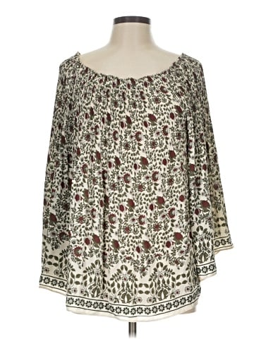Max Studio 3/4 Sleeve Blouse (view 1)