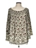 Max Studio 100% Polyester Ivory 3/4 Sleeve Blouse Size L (estimated) - photo 1