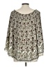 Max Studio 100% Polyester Ivory 3/4 Sleeve Blouse Size L (estimated) - photo 2